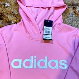 Baby pink Adidas hoodie
